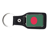 Chaveiro Bandeira País Bangladesh Em Couro Legítimo
