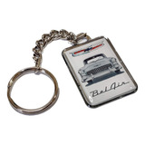 Chaveiro Chevrolet Bel Air 1955 Frente Gm Em Chapa Niquelada