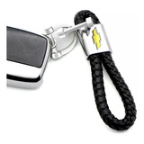 Chaveiro Cruze Onix Chevrolet Couro Inox Preto Cobalt Corsa