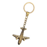 Chaveiro De Avião De Bronze Antigo, Avião De Metal E Latão [