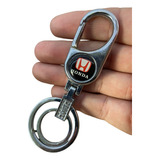 Chaveiro Honda Luxo Mosquetão Com 2 Argolas Carro Fit Civic