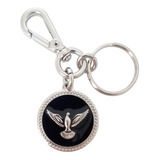Chaveiro Medalha Divino Espirito Santo Com Fecho Prateado