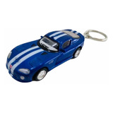Chaveiro Miniatura Dodge Viper Gtsr Azul