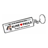 Chaveiro Personalizado Barato - 377 Un - 02 Lados