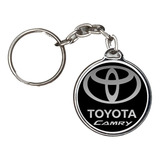 Chaveiro Toyota Camry Xle Le V6 Em Aço Niquelado E Resinado