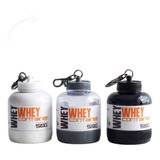 Chaveiro Whey Container Porta Proteína Suplemento Prottector Cor Branco