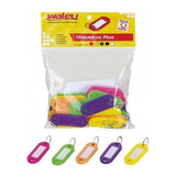 Chaveiros Com 25 Etiquetas Plus Neon Sort Waleu