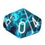 Chessex: D10 Conjunto De 10 Dados Translúcidos: Verde-azul