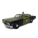 Chevrolet Impala Policia Biscayne 1966 Verde 1:18 Autoword