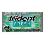Chicle Trident Fresh Herbal 8g Cx C/21 Uni Mondelez - Adams