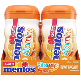 Chiclete Mentos With Vitamins Display C/ 6 Garrafas - 288gr.
