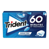 Chiclete Trident 60 Minutes Peppermint Importado