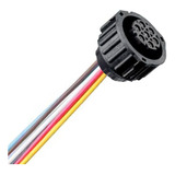 Chicote Conector Fêmea 7 Vias Lanterna Traseira Caminhão