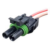 Chicote Conector Reparo Sensor Luz De Ré Caminhão 2 Vias