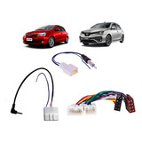 Chicote De Som + Fm + Cabo Volante Etios P/ Central Pioneer