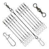 Chicote Leader Castor Encastoado Empate Aço Black 10un