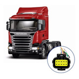 Chicote Plug Conector Farol Principal Scania S5 10 Vias 2pç