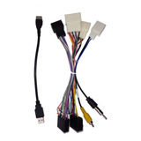Chicote Som + Plug Antena + Aux Usb Etios Rav4 2019 A 2022