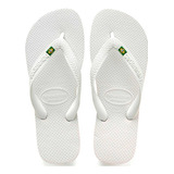 Chinelo Brasil Havaianas Branco Unisex - Original