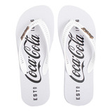 Chinelo Coca Cola 1886 Branco Envio Imediato