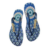 Chinelo Havaianas Olho Grego Azul Personalizado Original 