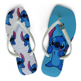 Chinelo Havaianas Personalizado Em Tecido Stitch C Pingente