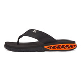 Chinelo Kenner Rakka Preto/laranja 39