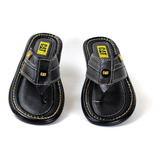 Chinelo Masculino Em Couro Legitimo Caterpillar