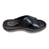 Chinelo Masculino Pegada Couro Confort