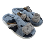 Chinelo Pantufa Adulto Feminina Vaquinha 3d Solado Borracha