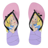 Chinelo Sandália Alice No País Das Maravilhas Wonderland