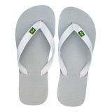 Chinelo Sandália Feminino Confortável Branco Chinelo De Dedo