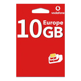 Chip 5g Europa + 55 Países, Franquia 10gb -28 Dias -vodafone