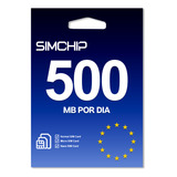 Chip Europa Premium +40 Países - 500mb Por Dia - 30 Dias
