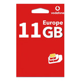 Chip Europa Vodafone 5g, Franquia 11gb