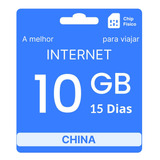 Chip Internacional China - 10gb - 15 Dias - Simfinity