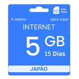 Chip Internacional Japão - 5gb - 15 Dias