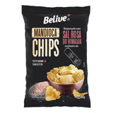 Chips Belive Mandioca Com Sal Rosa Do Himalaia 50g 3un