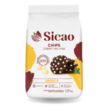 Chips Cobertura Sabor Chocolate Branco 1,01kg - Sicao