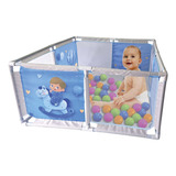 Chiqueirinho Cercado Infantil Quadrado C/ Bolinhas Styll 