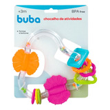 Chocalho Atividades C/ Mordedor Colorido Brinquedo Baby Bebê