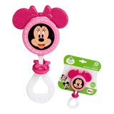 Chocalho E Mordedor Branco Minnie - Disney Baby - Elka