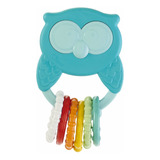Chocalho Mordedor Roca Mocho Eco Chicco Corujinha Azul