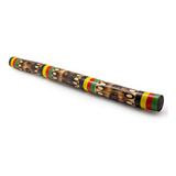 Chocalho Pau De Chuva 70cm Colorida Instrumento Percussão 