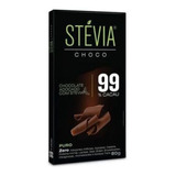 Chocolate Adoçado Com Stévia 99 Cacau
