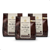 Chocolate Amargo Callebaut 70,5% Gotas 400g Com 3 Unidades
