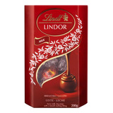 Chocolate Ao Leite Cremoso Lindor Lindt  Caixa 200 G