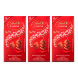 Chocolate Barra Lindt Lindor Milk 100g Original Suíça (3 Un)