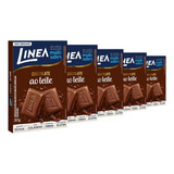Chocolate Diet Zero Açúcar Ao Leite Linea 5 Barras 30g.