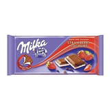 Chocolate Milka Morango Com Yoghurt 100g